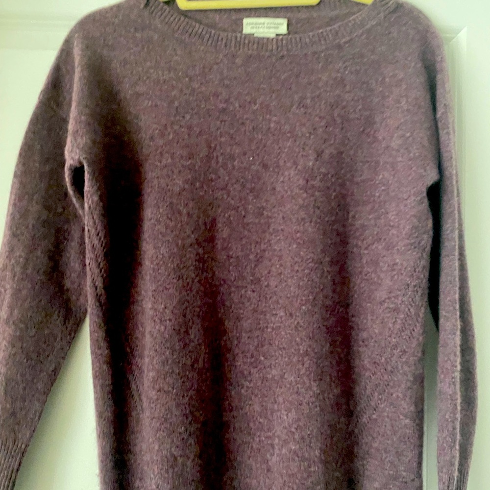 Adrienne Vittadini Purple Sweater